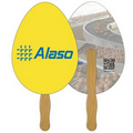 Digital Egg Fast Fan w/ Wooden Handle & 2 Sides Imprinted (1 Day)